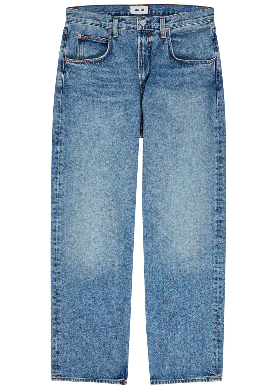 Agolde Fusion Relaxed Barrel-leg Jeans – Light Blue – W Agolde Fusion Relaxed Barrel-leg Jeans – Light Blue – W