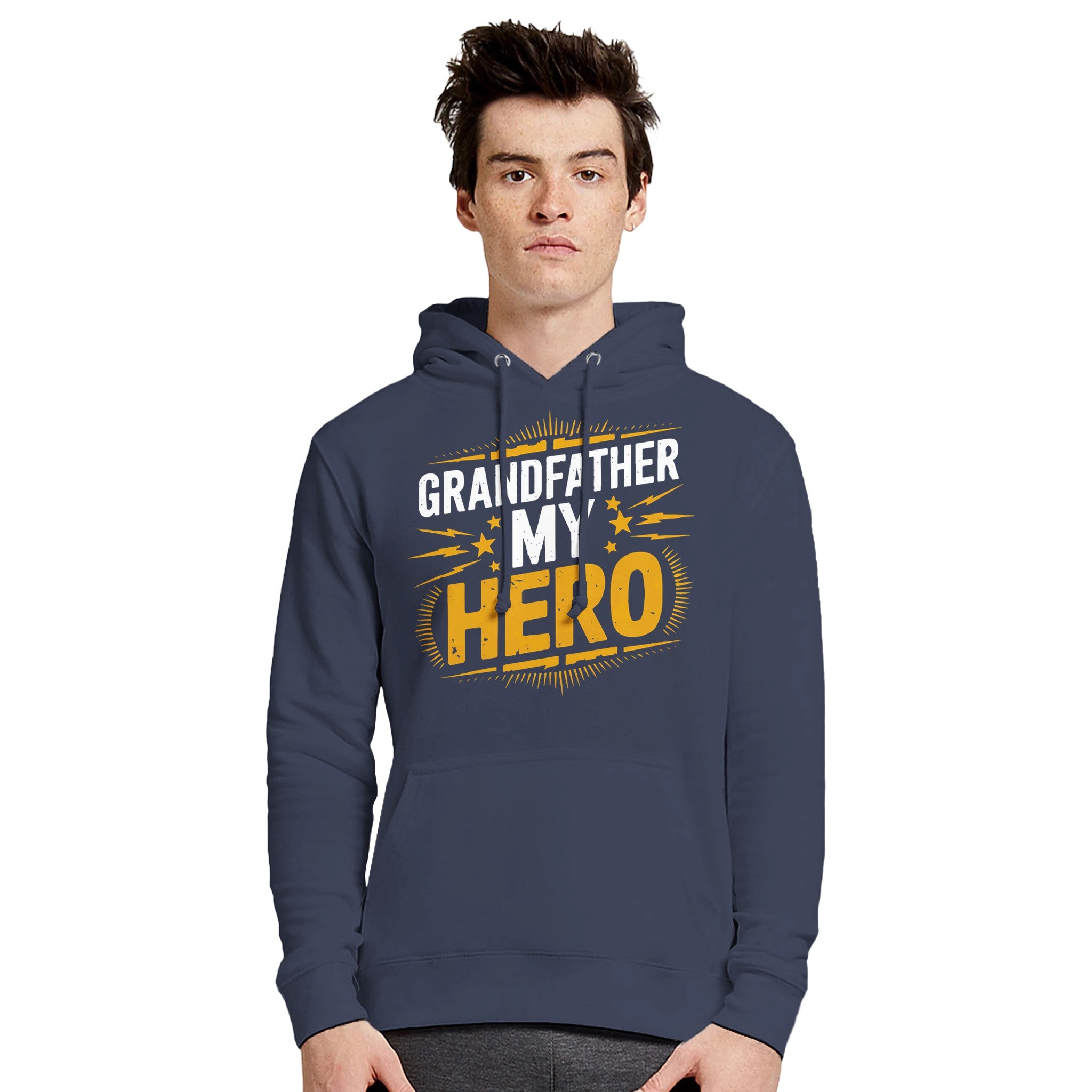 Premium Pullover Hoodie for Grandfather My Hero Edition