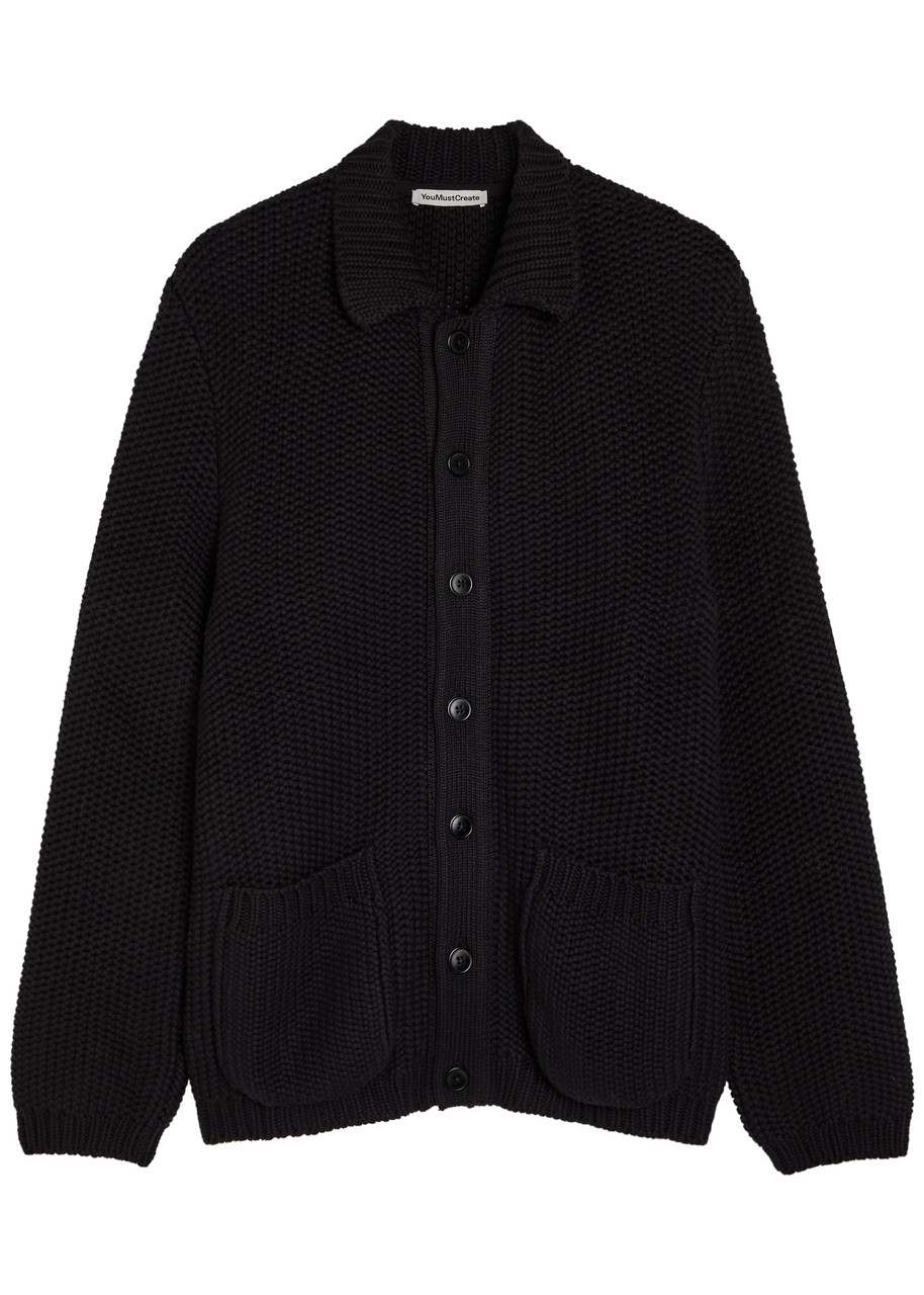Ymc Baker Cotton-knit Cardigan – Black Ymc Baker Cotton-knit Cardigan – Black