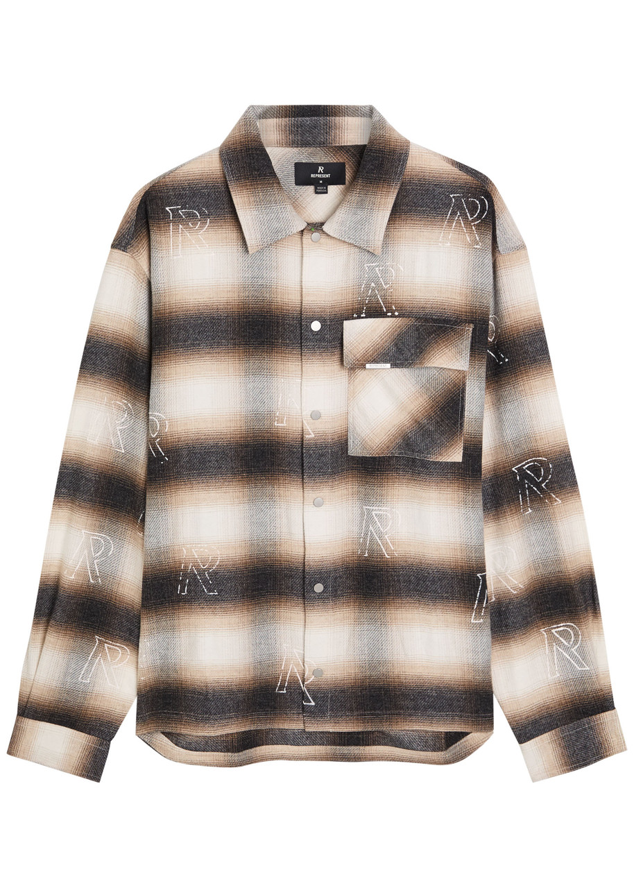 Represent Initial Plaid Flannel Shirt – Multicoloured Represent Initial Plaid Flannel Shirt – Multicoloured