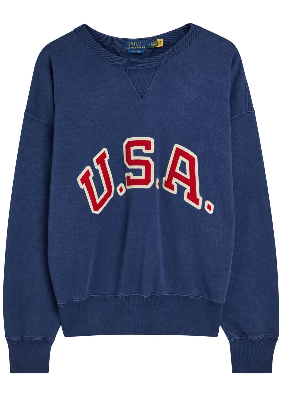 Polo Ralph Lauren Logo-print Cotton-blend Sweatshirt – Dark Blue