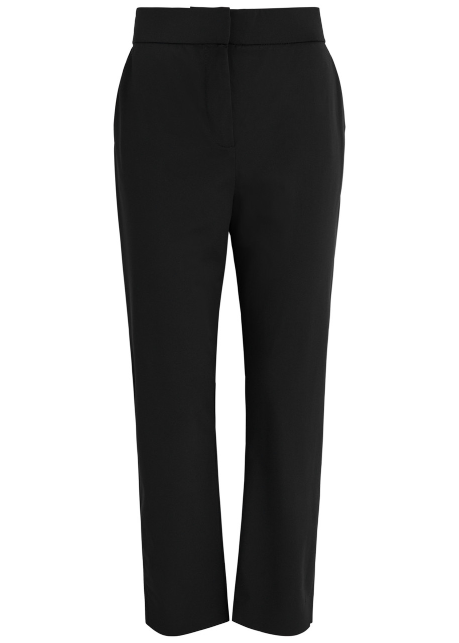 Max Mara Leisure Golf Cropped Stretch-jersey Trousers – Black – M M