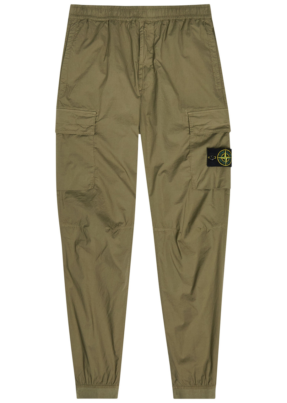 Stone Island Stretch-cotton Cargo Trousers – Green Stone Island Stretch-cotton Cargo Trousers – Green