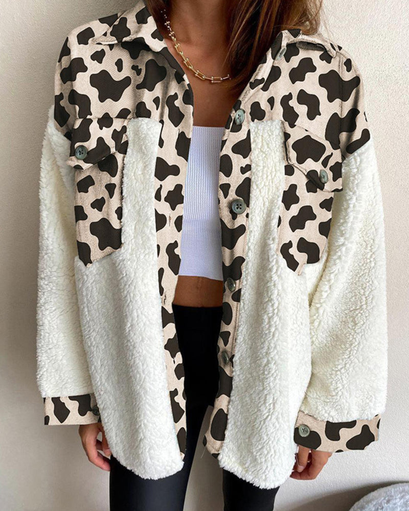 Zeagoo Button Down Fleece Jacket – Beige Zeagoo Button Down Fleece Jacket – Beige