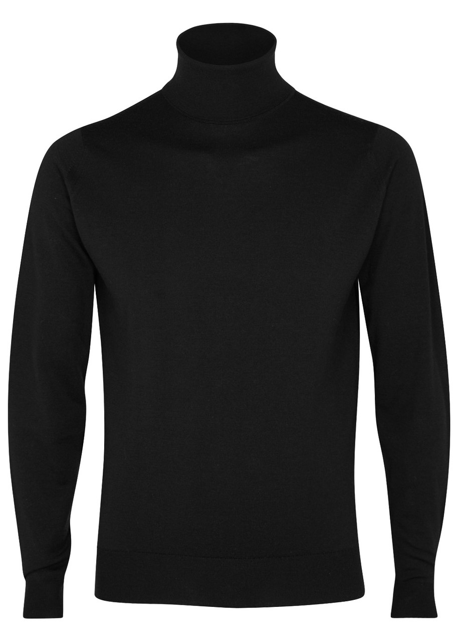 John Smedley Cherwell Black Merino Wool Jumper, Jumper, Merino Wool John Smedley Cherwell Black Merino Wool Jumper, Jumper, Merino Wool