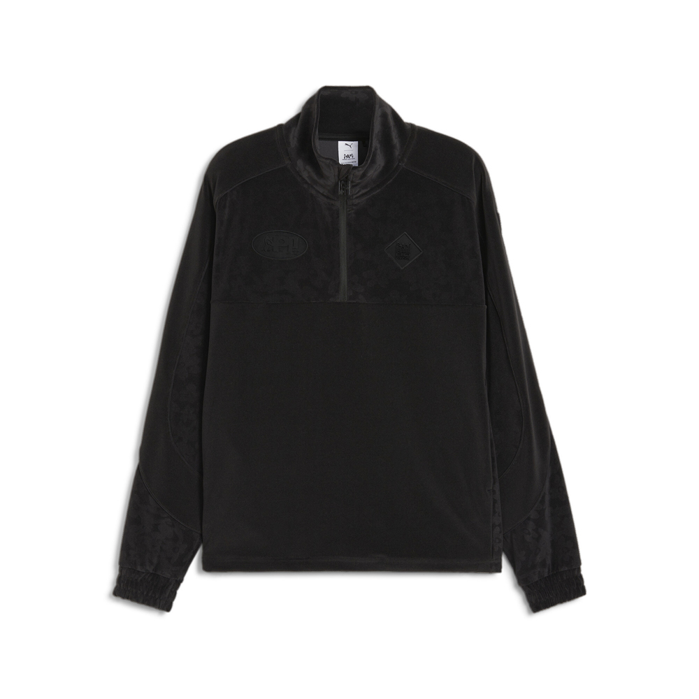 PUMA PUMA X PERKS AND MINI Velour Half Zip Pullover Sweatshirt PUMA PUMA X PERKS AND MINI Velour Half Zip Pullover Sweatshirt