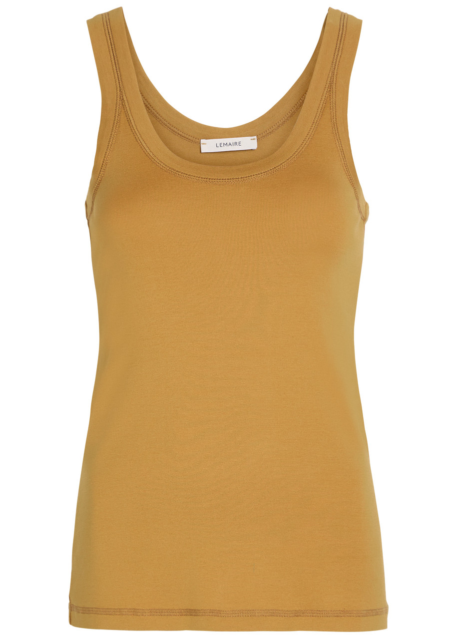 Lemaire Ribbed Cotton Tank top – Camel Lemaire Ribbed Cotton Tank top – Camel