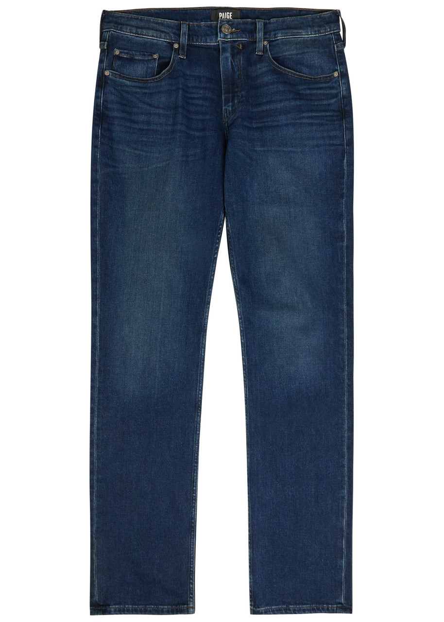 Paige Normandie Straight-leg Jeans – Dark Blue – W M Paige Normandie Straight-leg Jeans – Dark Blue – W M