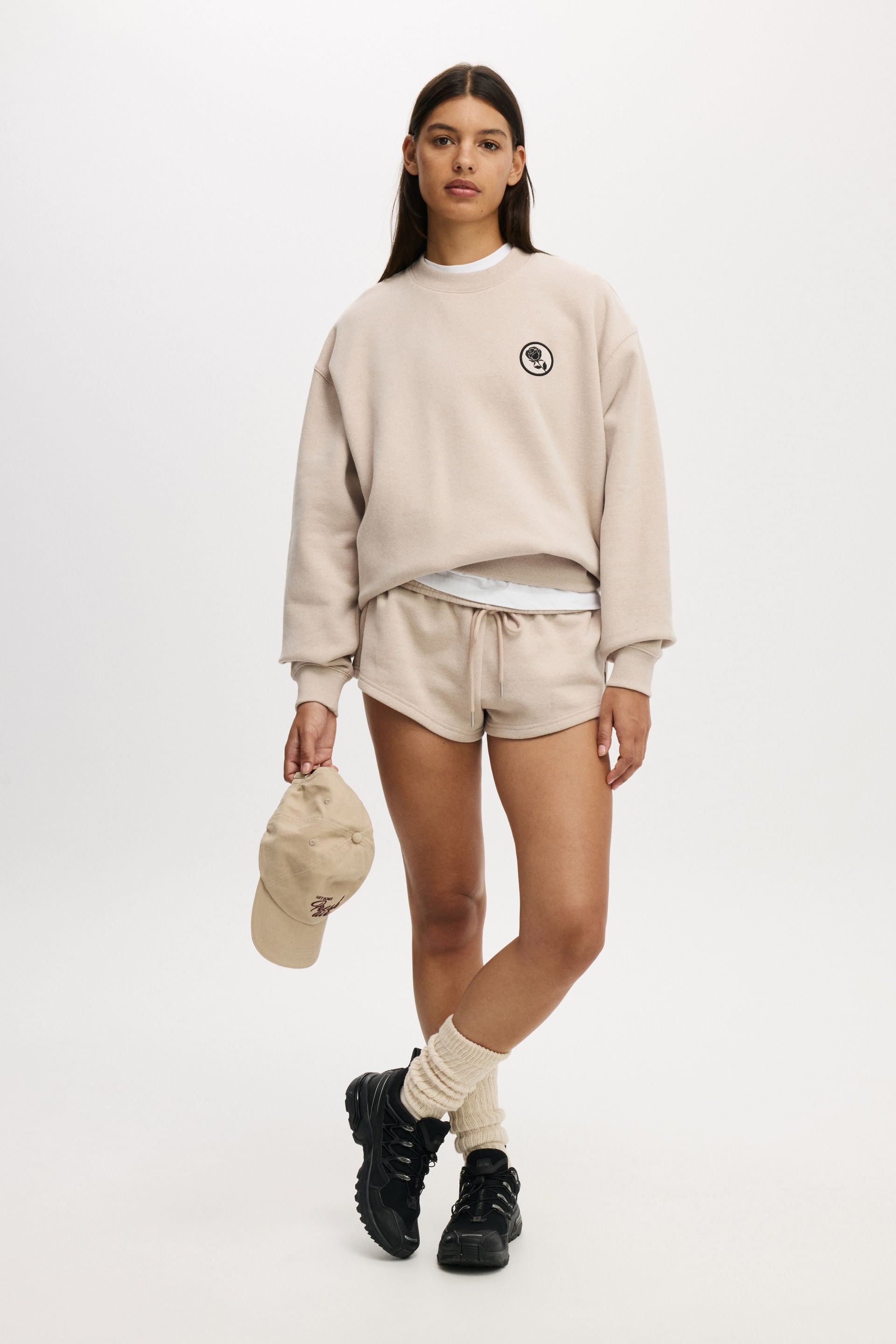 Body – Plush Graphic Crew Sweatshirt – Sesame marlebw club Body – Plush Graphic Crew Sweatshirt – Sesame marlebw club