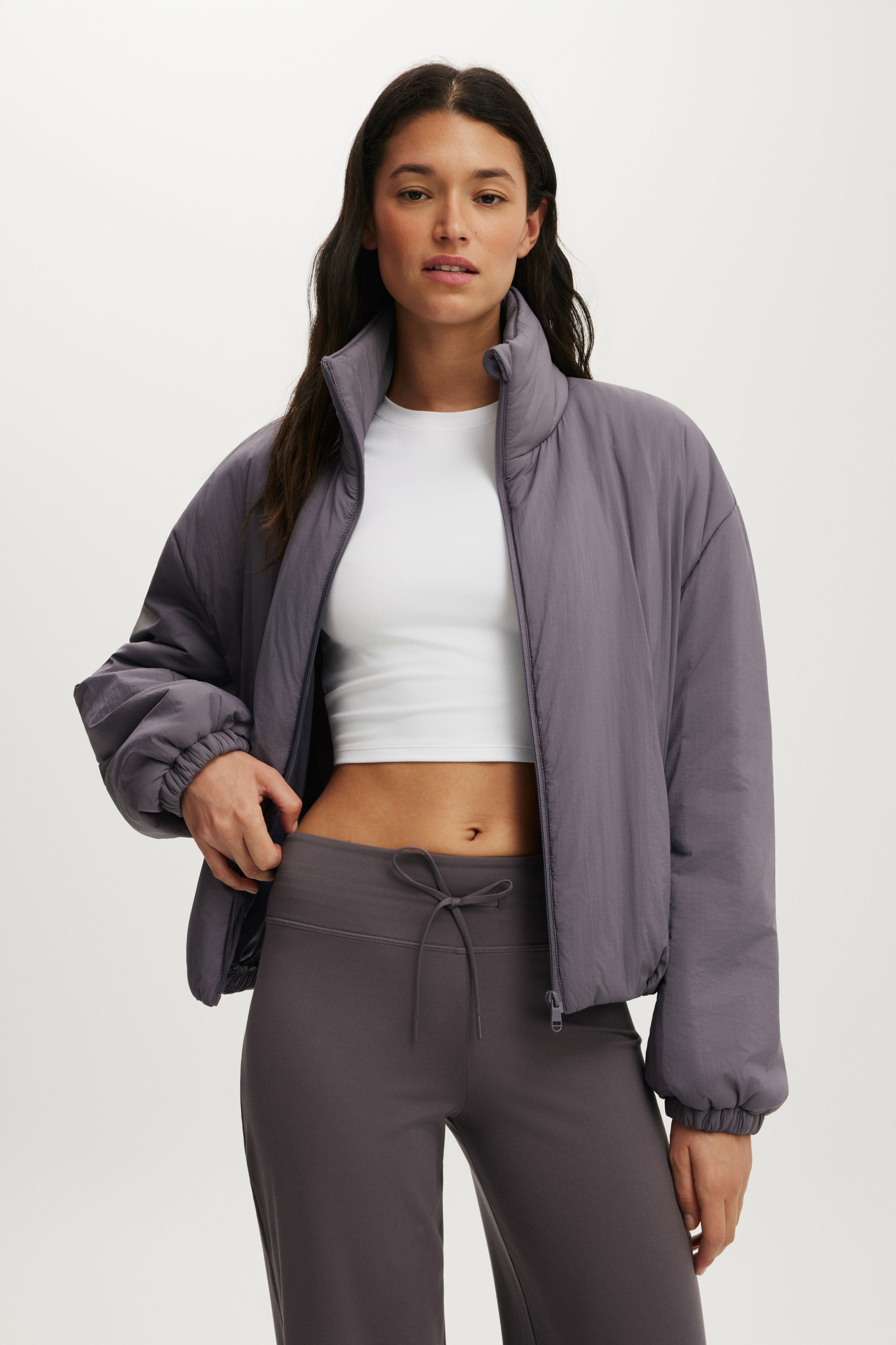 Body – Ultra Light Padded Bomber Jacket – Violet grey Body – Ultra Light Padded Bomber Jacket – Violet grey