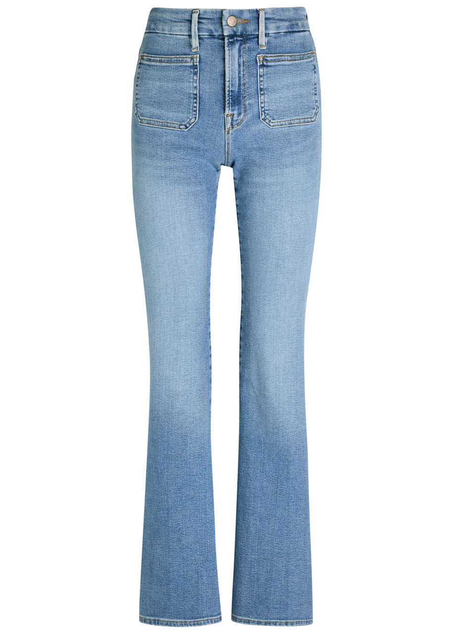 Good American Good Legs Flared-leg Jeans – Blue – W Good American Good Legs Flared-leg Jeans – Blue – W