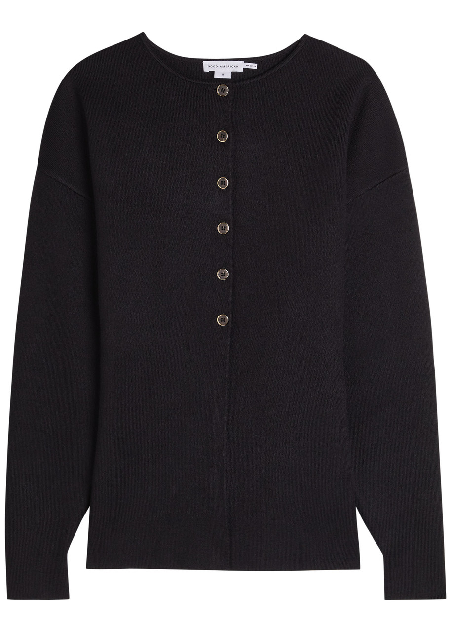 Good American Knit Cardigan – Black