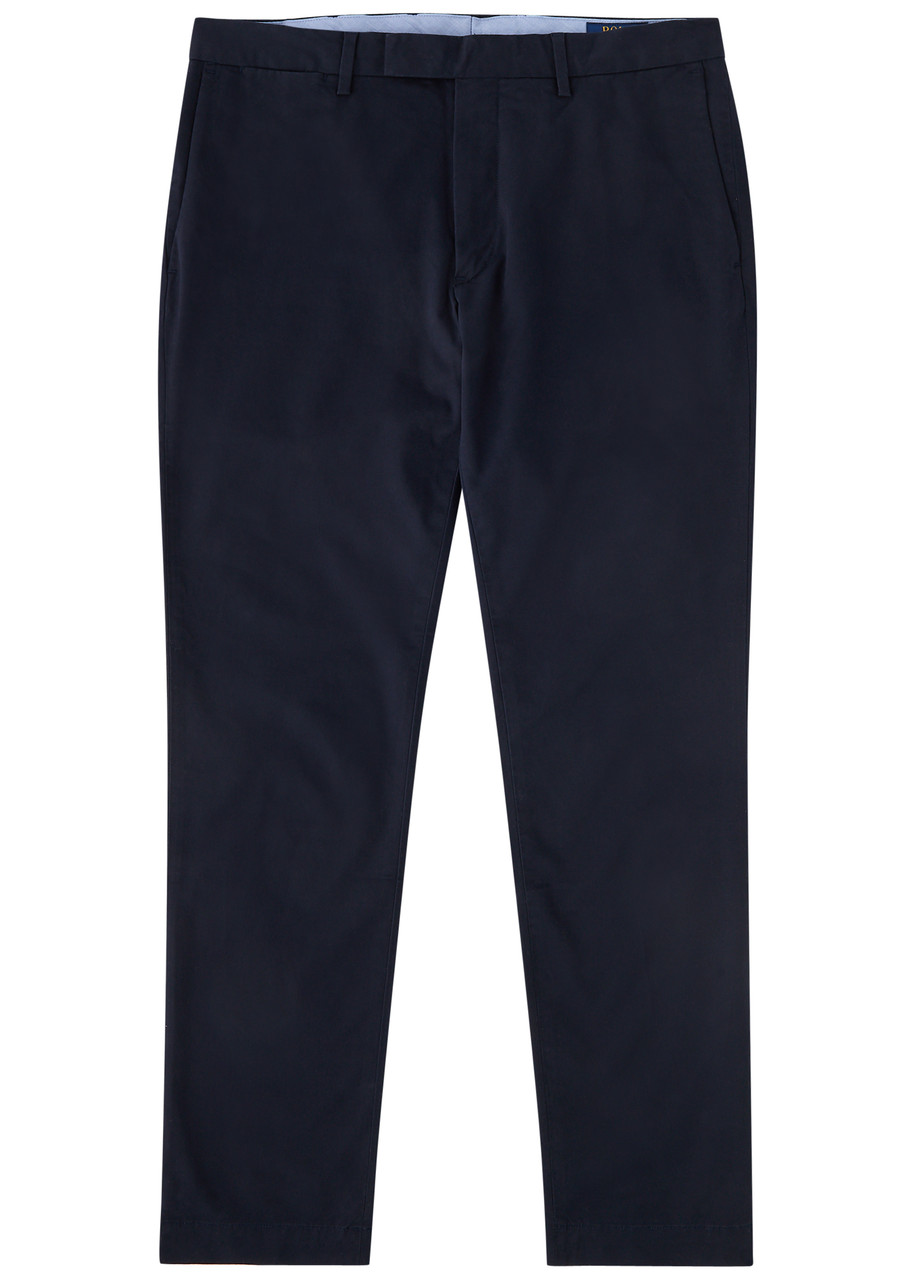 Polo Ralph Lauren Slim-leg Stretch Cotton Chinos – Navy – W Polo Ralph Lauren Slim-leg Stretch Cotton Chinos – Navy – W