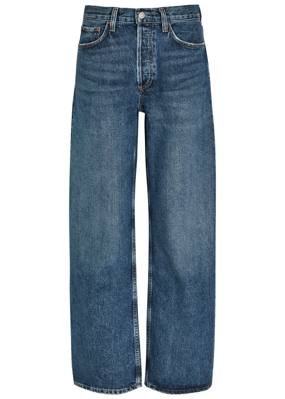 Agolde Arc in Wide-leg Jeans – Blue – W S Agolde Arc in Wide-leg Jeans – Blue – W S