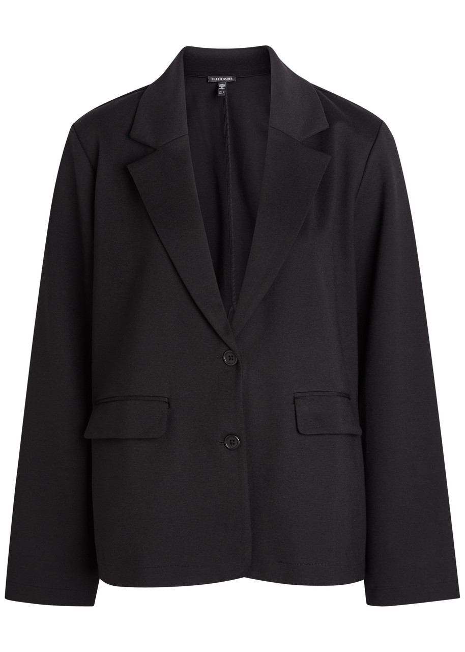 Eileen Fisher J Easy Jersey Blazer – Black – L – Eileen Fisher J Easy Jersey Blazer – Black – L –