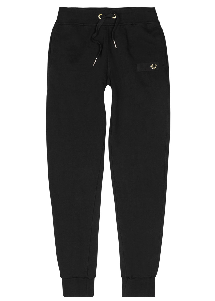 True Religion Black Cotton Jogging Trousers