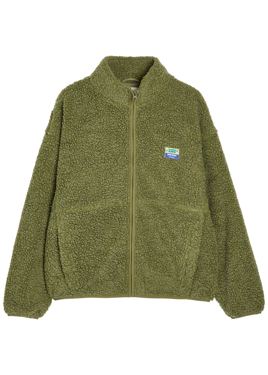 American Vintage Hoktown Fleece Jacket – Green – ML L