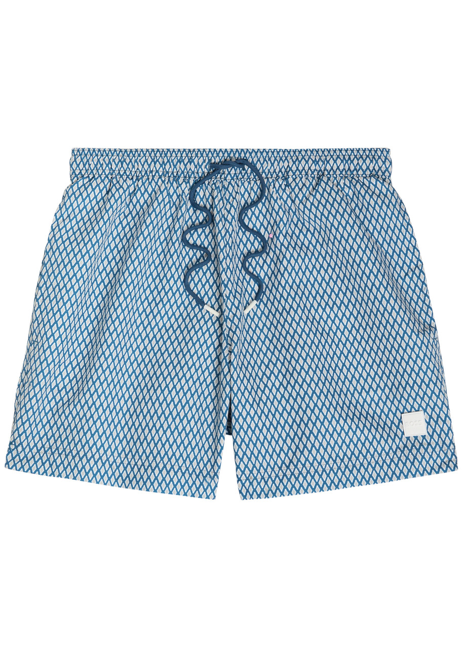 Boss Patterned Shell Swim Shorts – Blue Boss Patterned Shell Swim Shorts – Blue