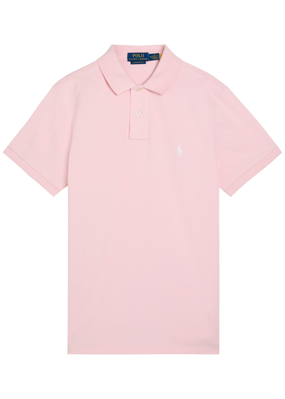 Polo Ralph Lauren Logo Cotton Polo Shirt – Pink