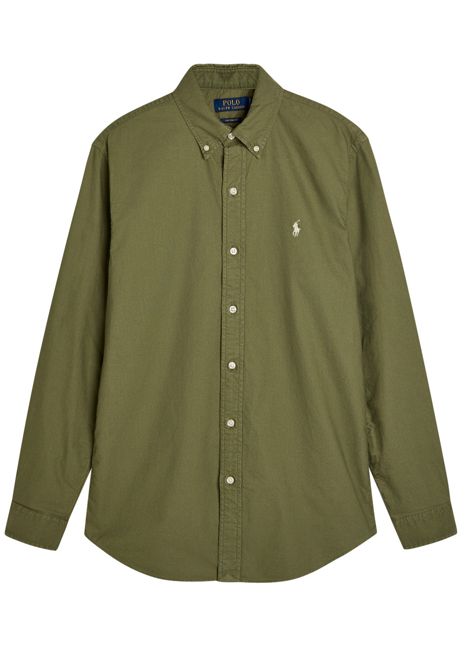 Polo Ralph Lauren Logo-embroidered Cotton Shirt – Green Polo Ralph Lauren Logo-embroidered Cotton Shirt – Green