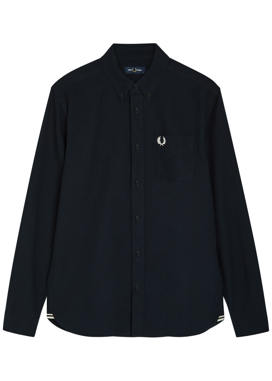 Fred Perry Oxford Logo-embroidered Cotton Shirt – Navy Fred Perry Oxford Logo-embroidered Cotton Shirt – Navy