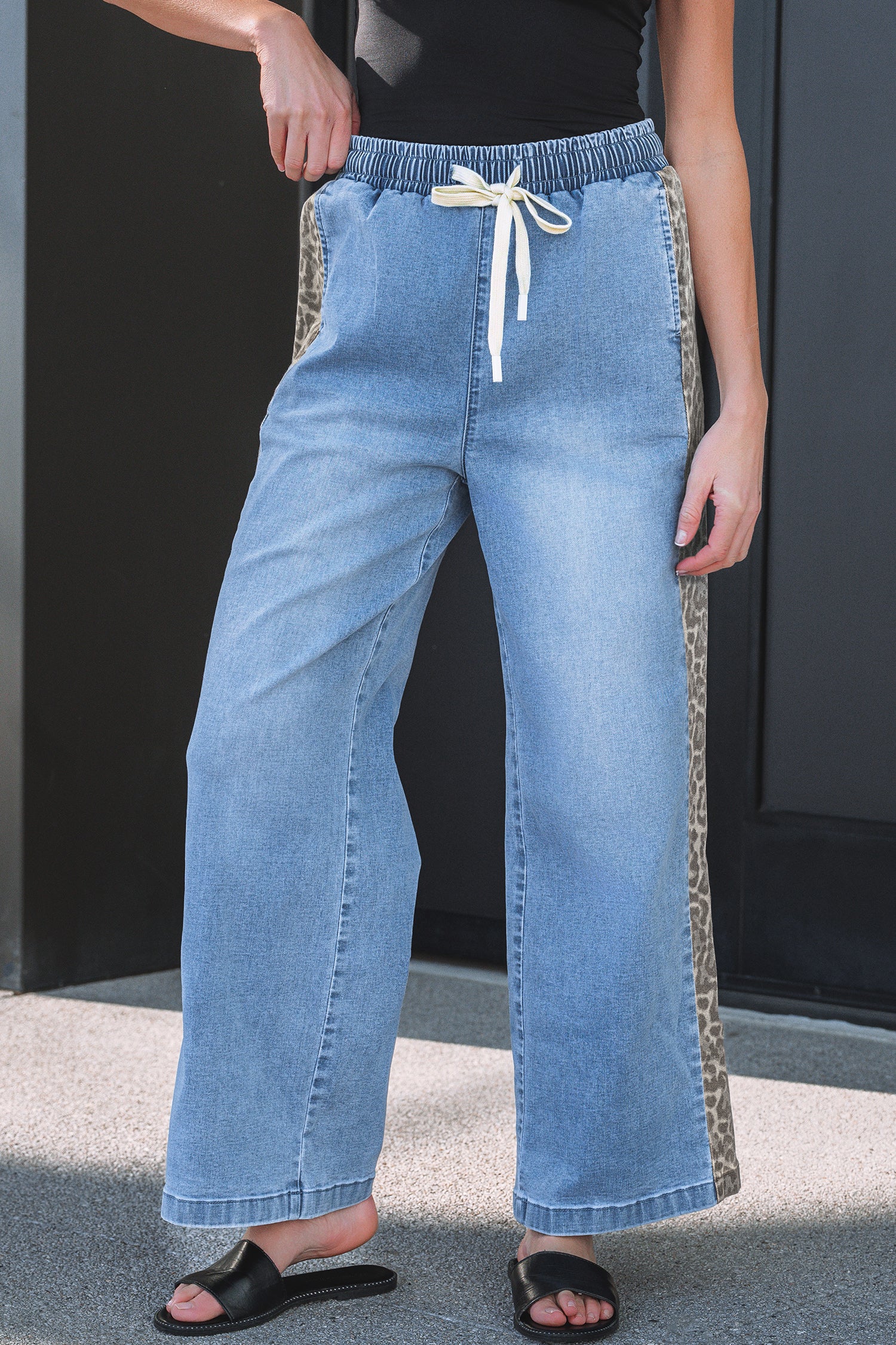 Avianna Panel Wide Leg Jeans Avianna Panel Wide Leg Jeans