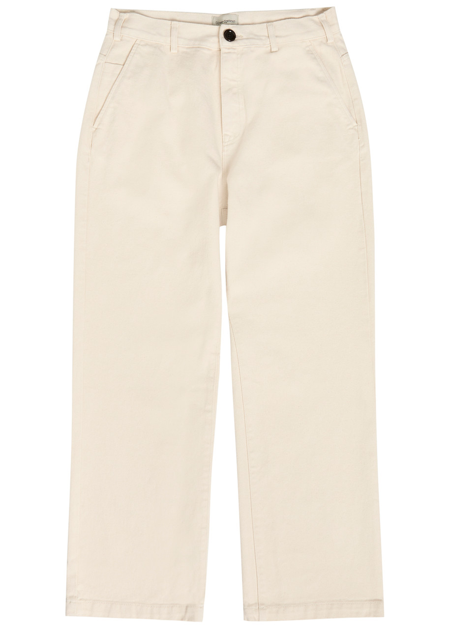 Oliver Spencer Utility Straight-leg Cotton Trousers – Ecru