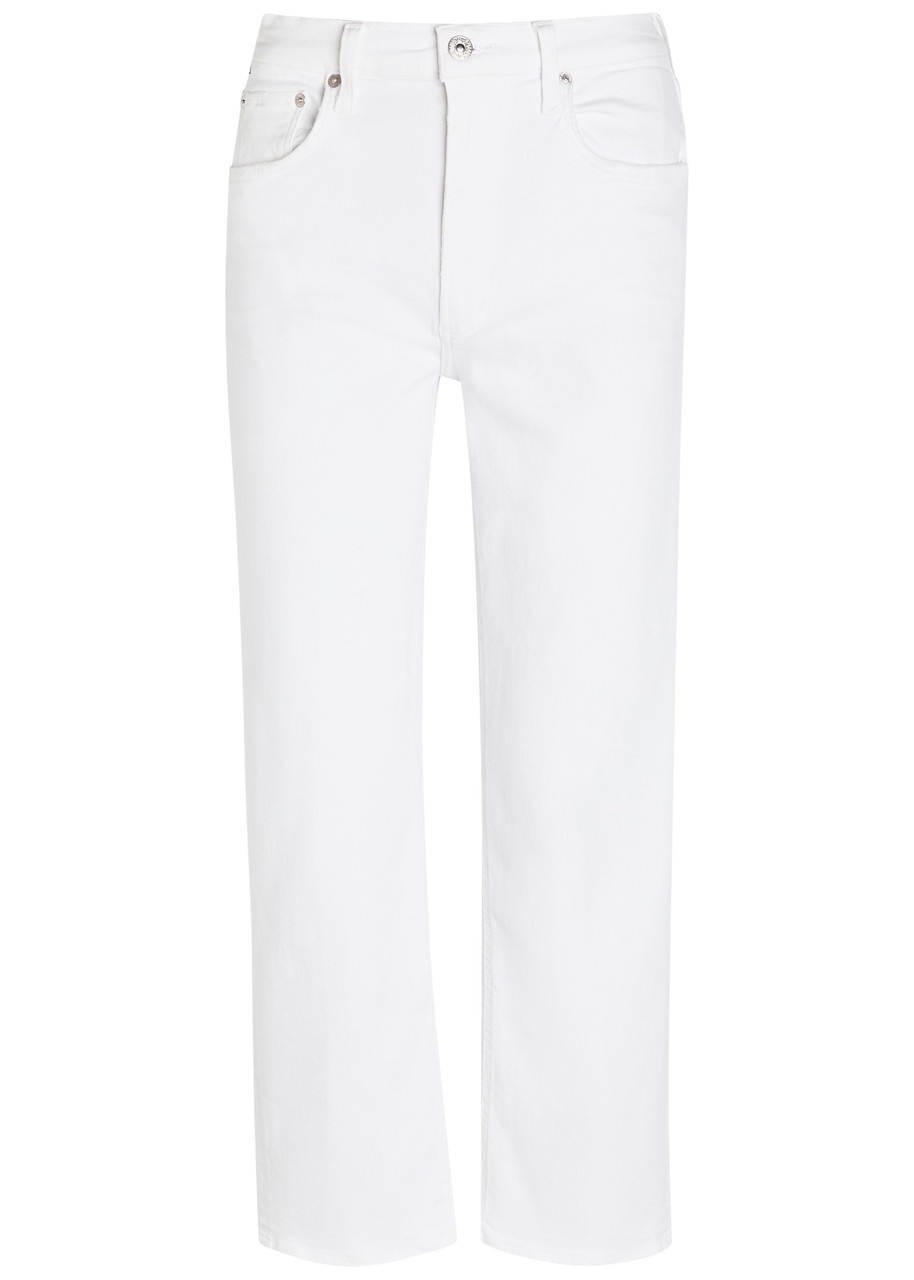 Citizens OF Humanity Palma Cropped Straight-leg Stretch-denim Jeans – White – W S