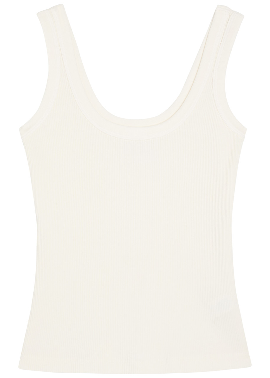 Citizens OF Humanity Faye Ribbed Jersey Tank top – White – L L