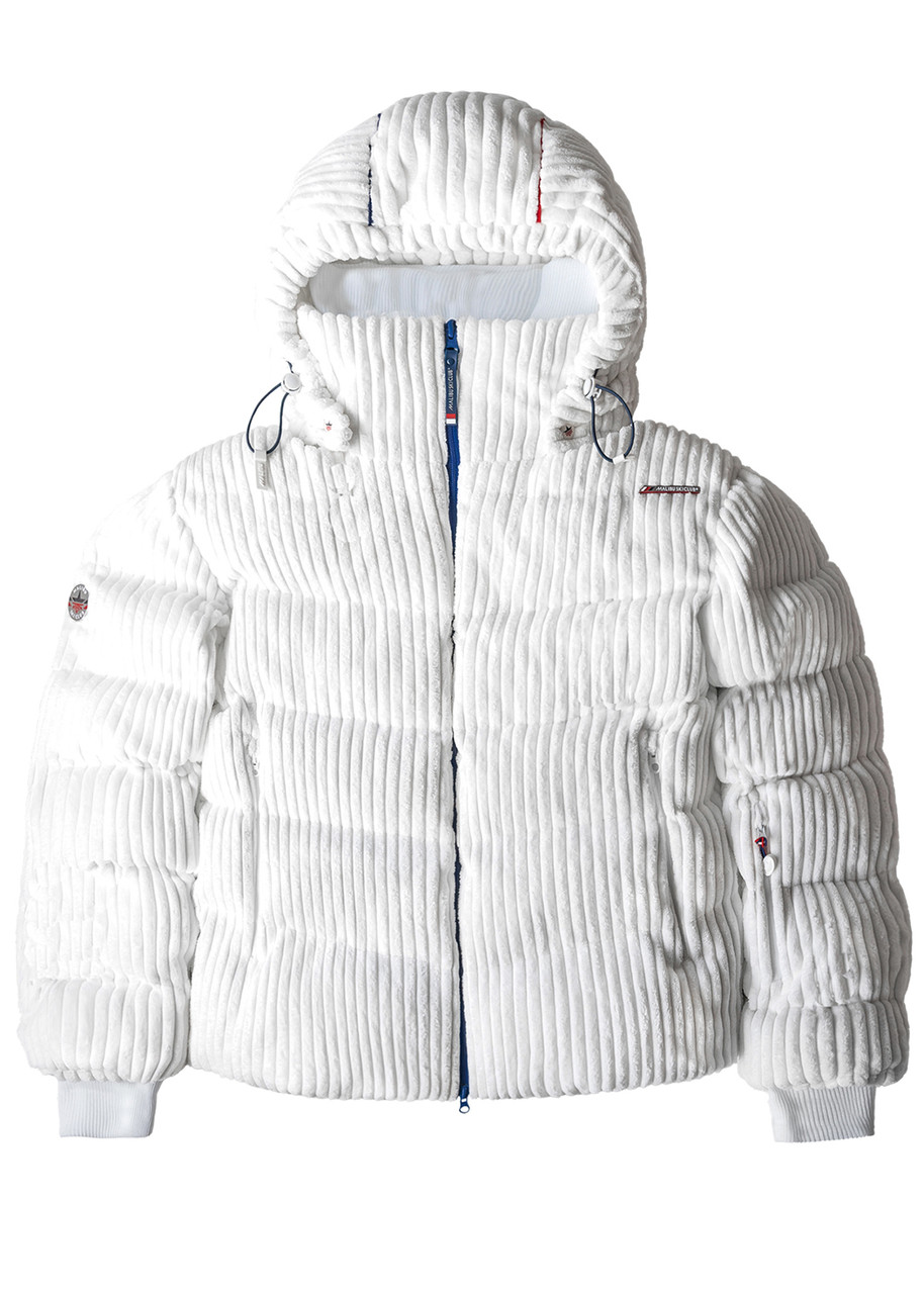 Malibu Ski Club Piste Puffer Jacket – White – M M Malibu Ski Club Piste Puffer Jacket – White – M M