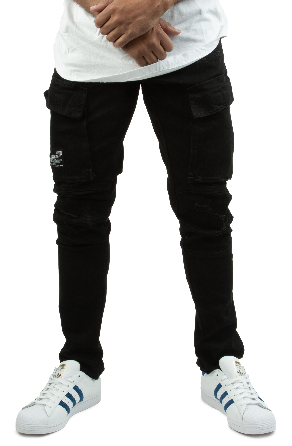 Distressed Utility Cargo Jeans Distressed Utility Cargo Jeans