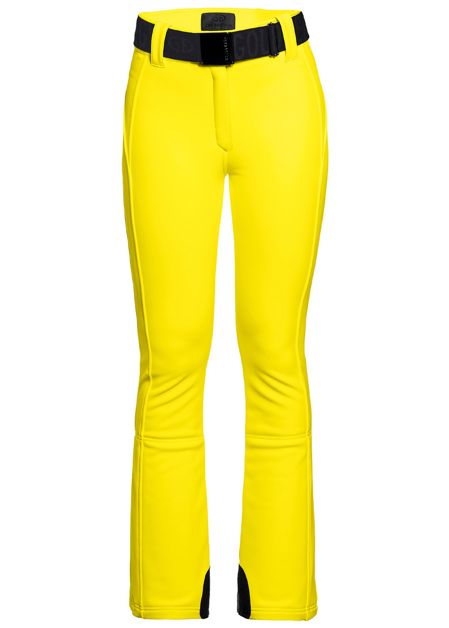 Goldbergh Pippa Belted Bonded Fleece ski Trousers – Yellow – M Goldbergh Pippa Belted Bonded Fleece ski Trousers – Yellow – M