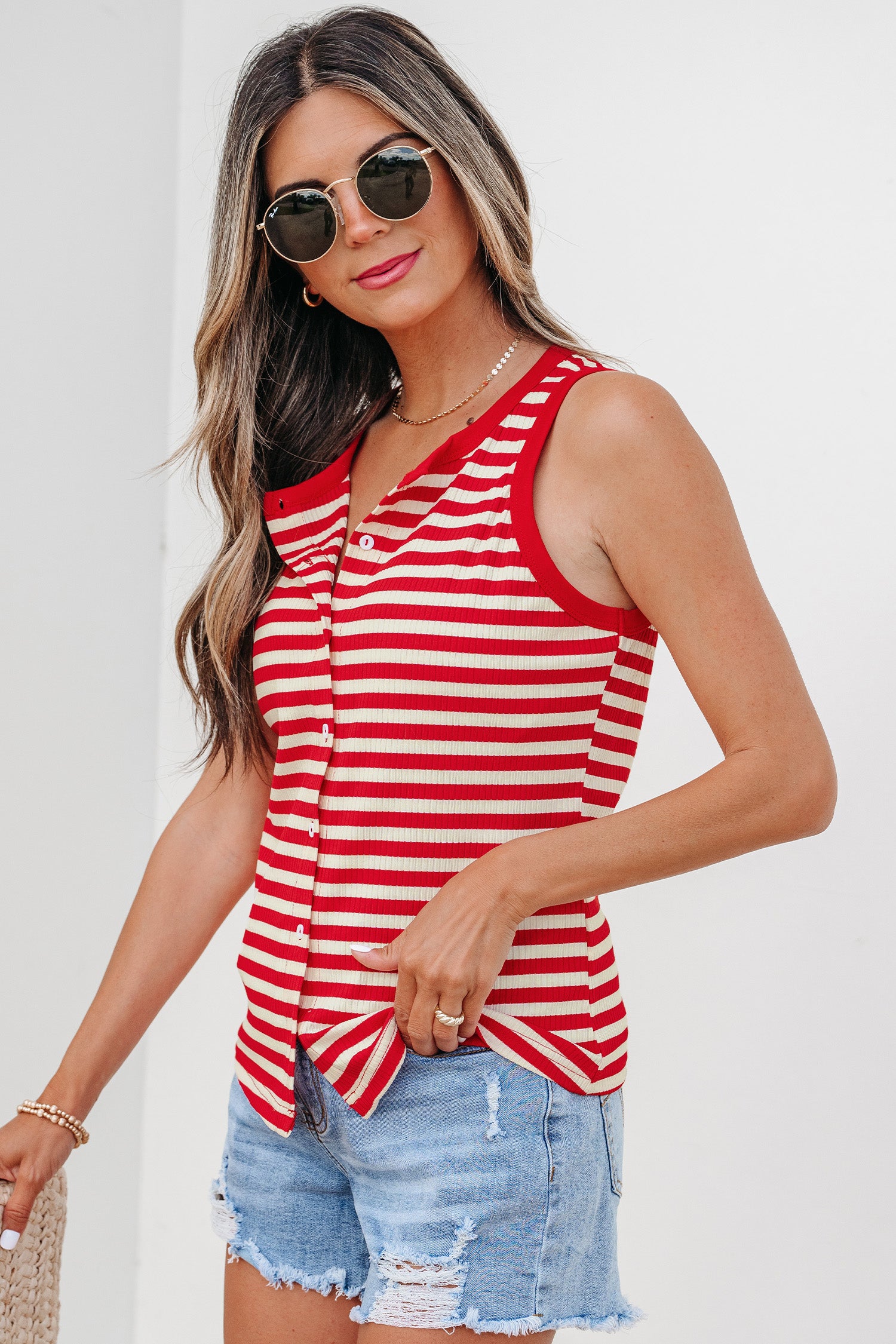 Monica Ribbed Knit Tank Top Monica Ribbed Knit Tank Top