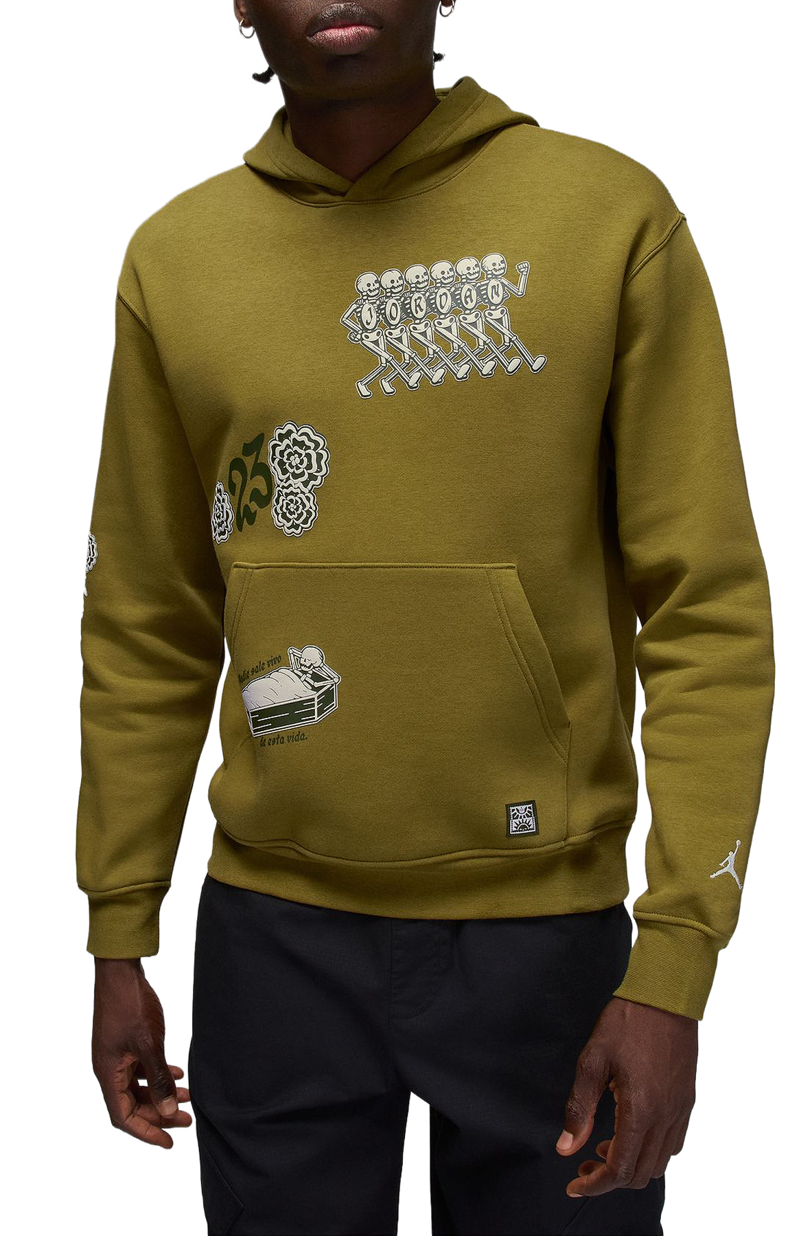 Men Brooklyn Fleece Pullover Hoodie Pacific Moss Hoodies S Pacific Moss