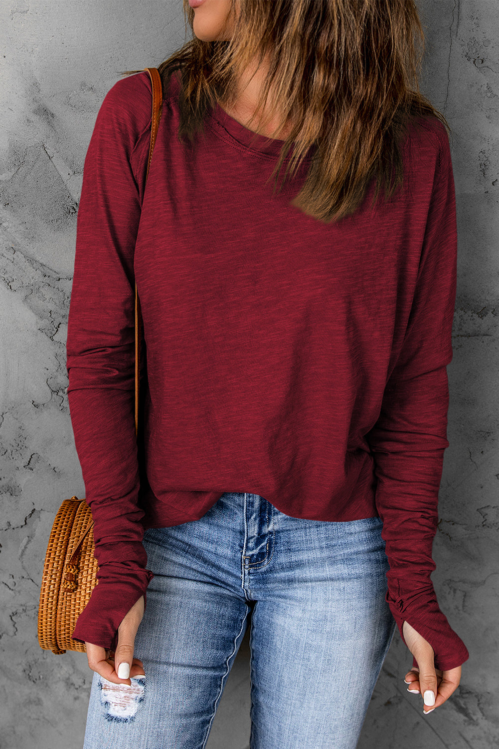 Madison Fiery Solid Long Sleeve Top Madison Fiery Solid Long Sleeve Top