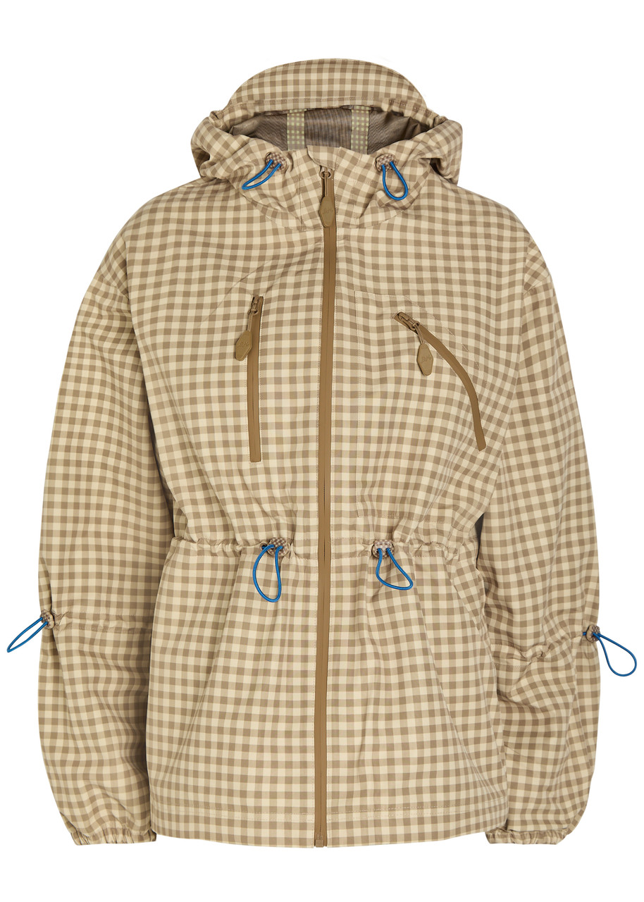 Damson Madder Matlida Gingham Waterproof Raincoat – Brown – S Damson Madder Matlida Gingham Waterproof Raincoat – Brown – S