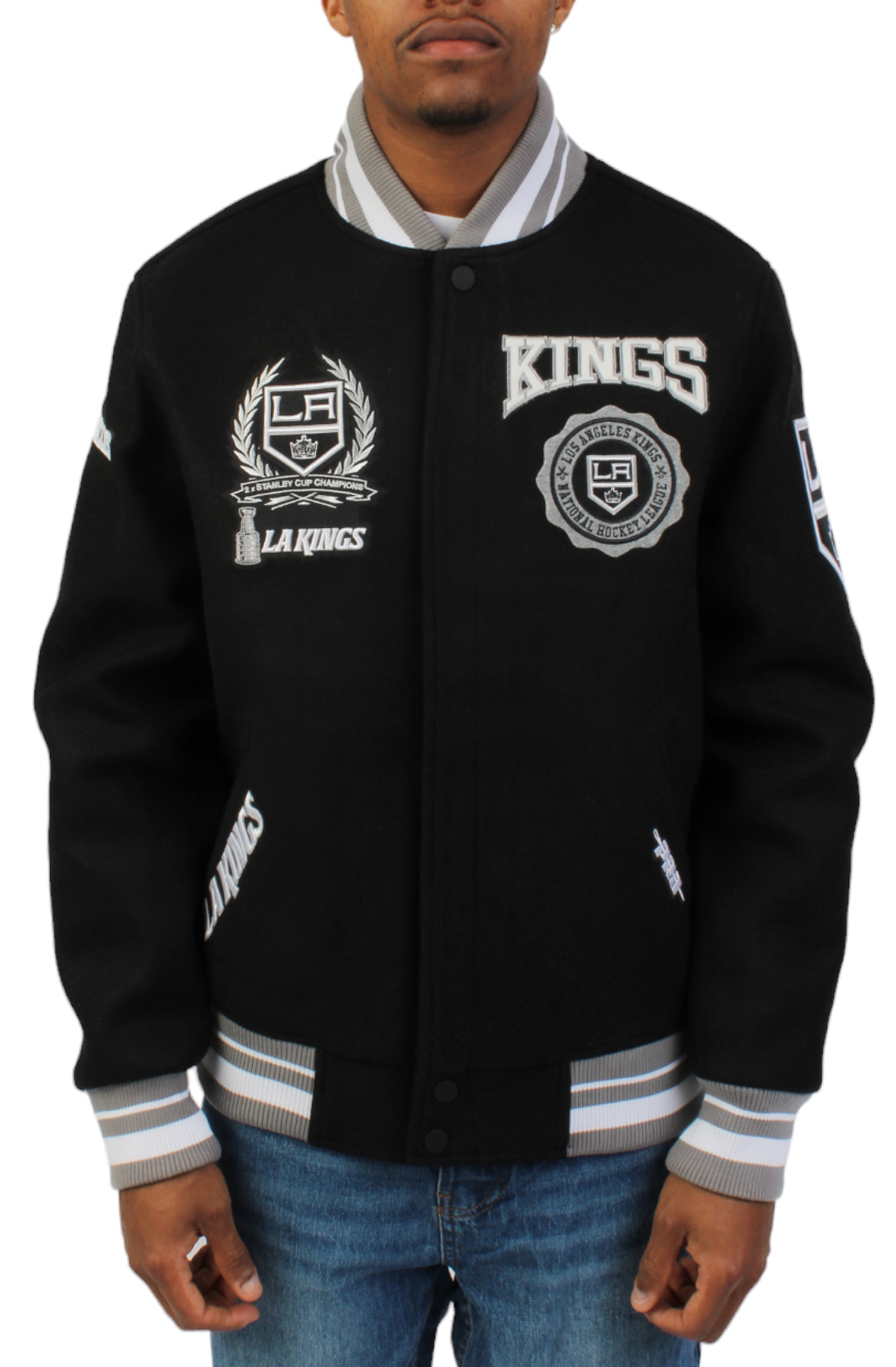 Los Angeles Kings Crest Wool Varsity Jacket Los Angeles Kings Crest Wool Varsity Jacket
