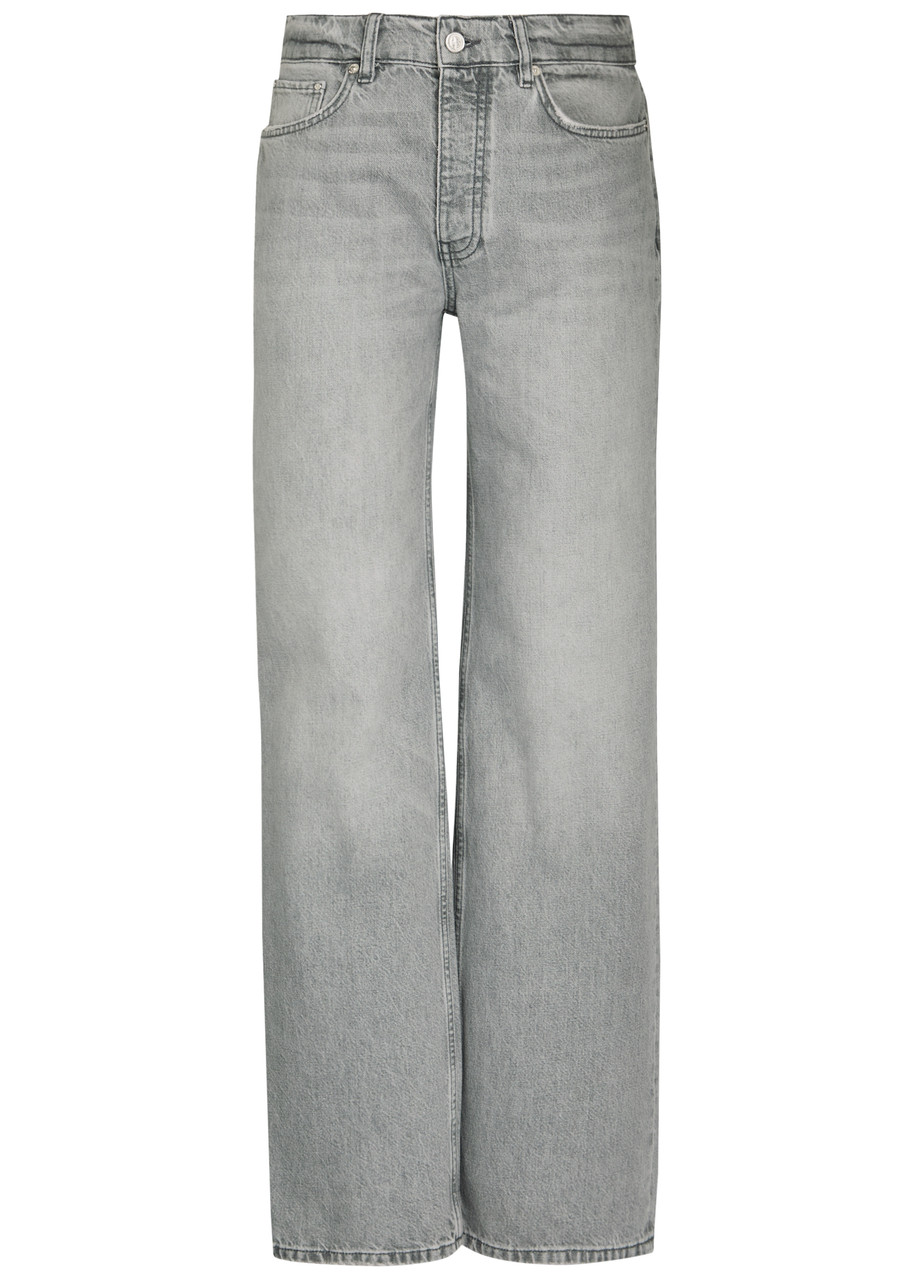 Anine Bing Hugh Wide-leg Jeans – Grey – W