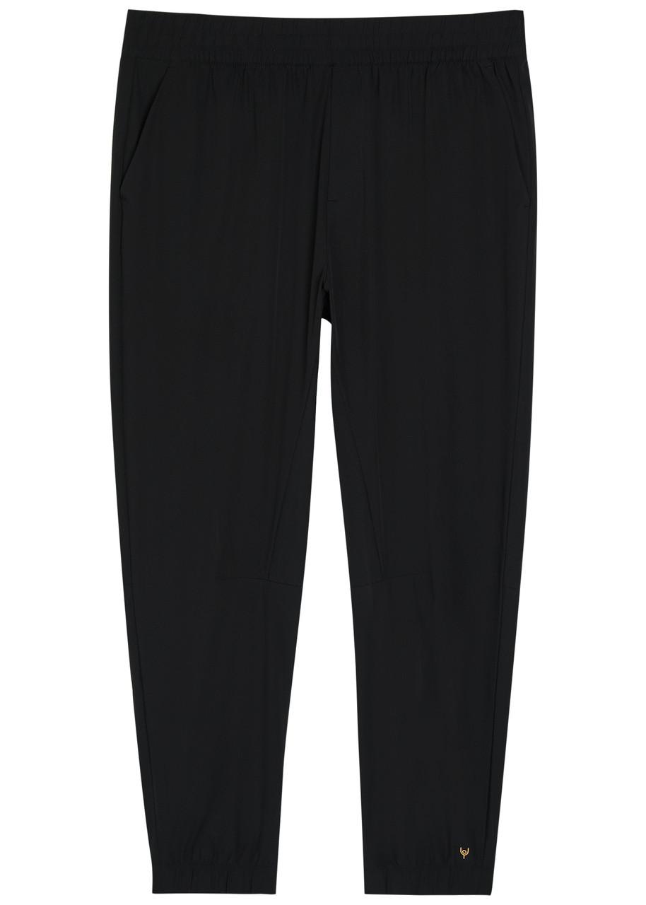 Now You Live Saxby Tapered-leg Shell Sweatpants – Black
