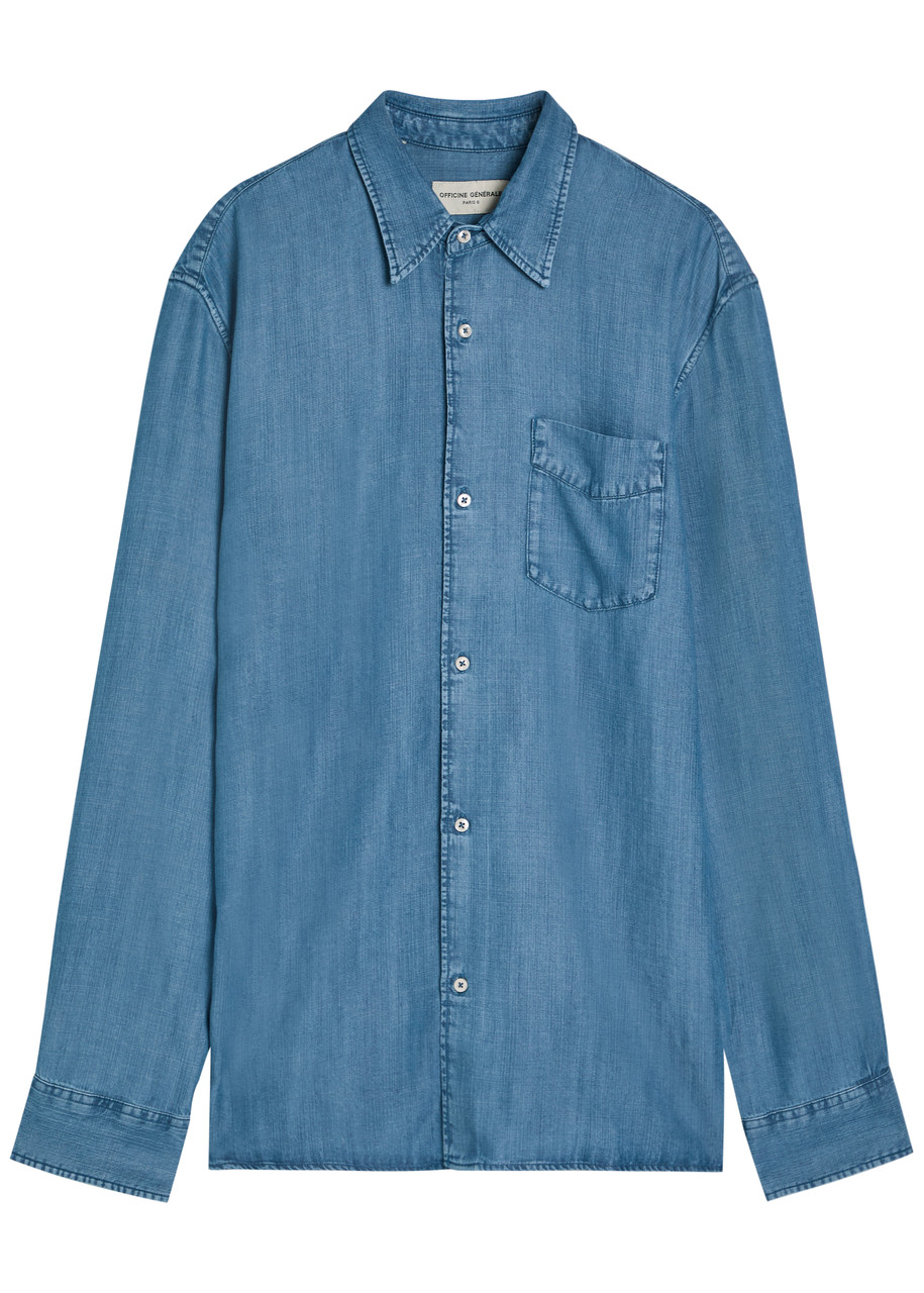 Officine Gnrale Chambray Shirt – Blue Officine Gnrale Chambray Shirt – Blue