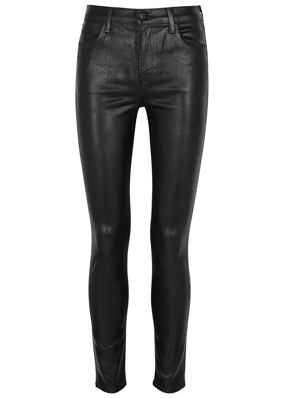 J Brand Maria Coated Skinny Jeans – Black – W J Brand Maria Coated Skinny Jeans – Black – W