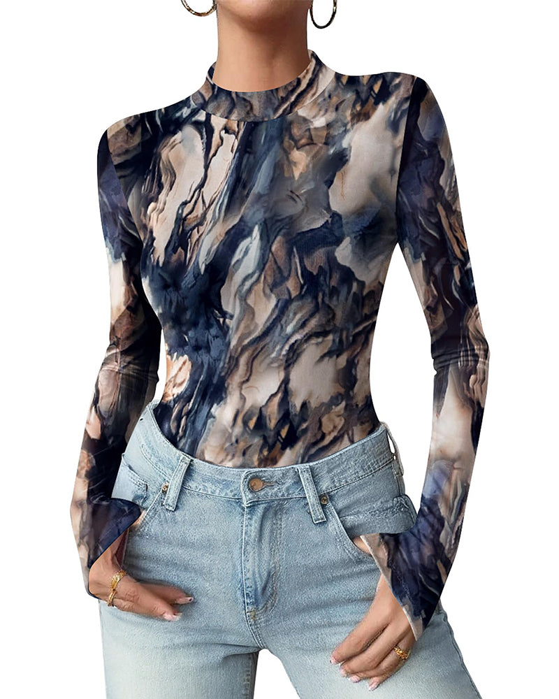 Fashion Slim Fit Mesh Long Sleeve Underwear shirt Fashion Slim Fit Mesh Long Sleeve Underwear shirt