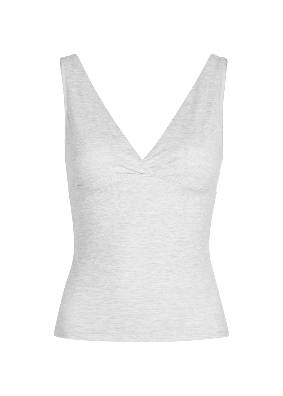 Tala Dayflex V-neck Stretch-jersey Vest – Grey
