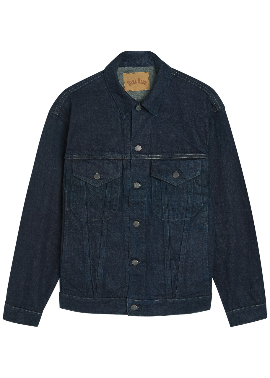 Blue Blue Panelled Denim Jacket – Indigo