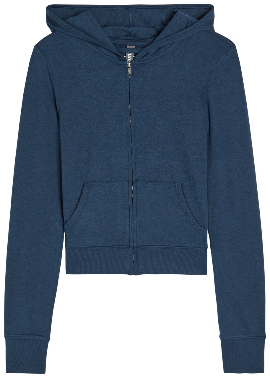 Vuori Halo Mini Hooded Jersey Sweatshirt – Navy – S – S Vuori Halo Mini Hooded Jersey Sweatshirt – Navy – S – S