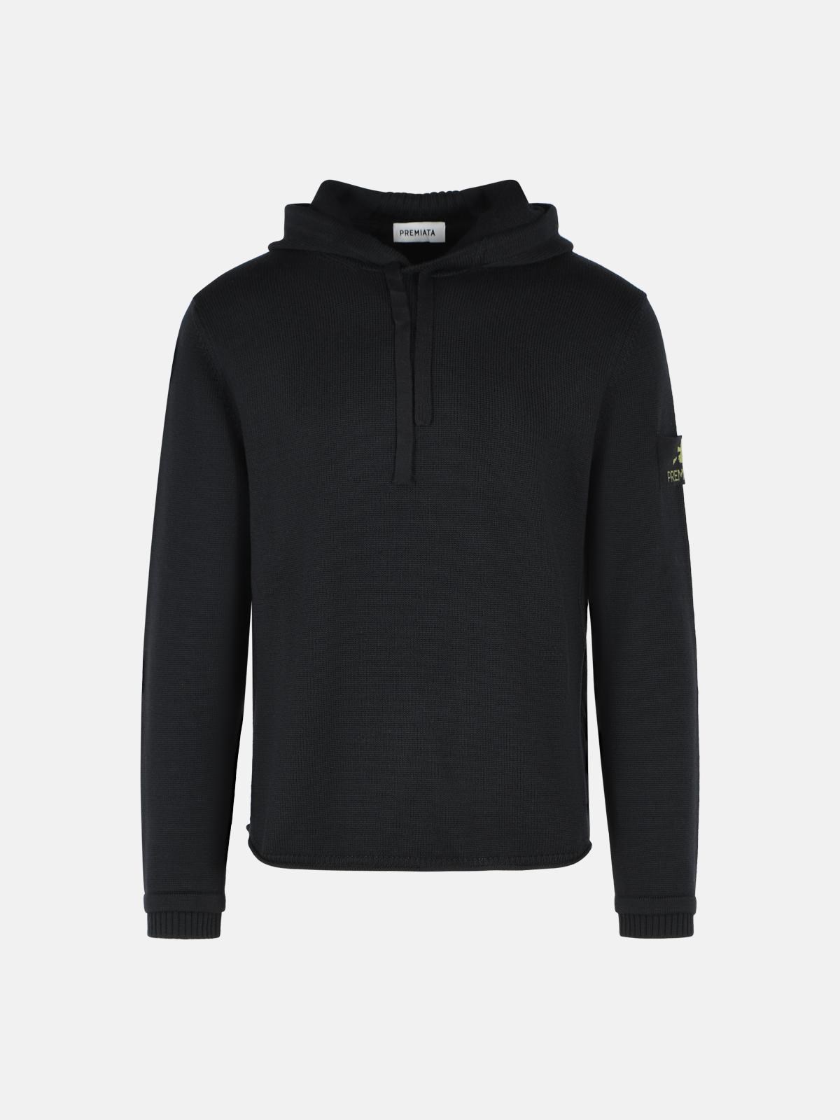 PREMIATA Black Merino Wool Turtleneck Sweater PREMIATA Black Merino Wool Turtleneck Sweater