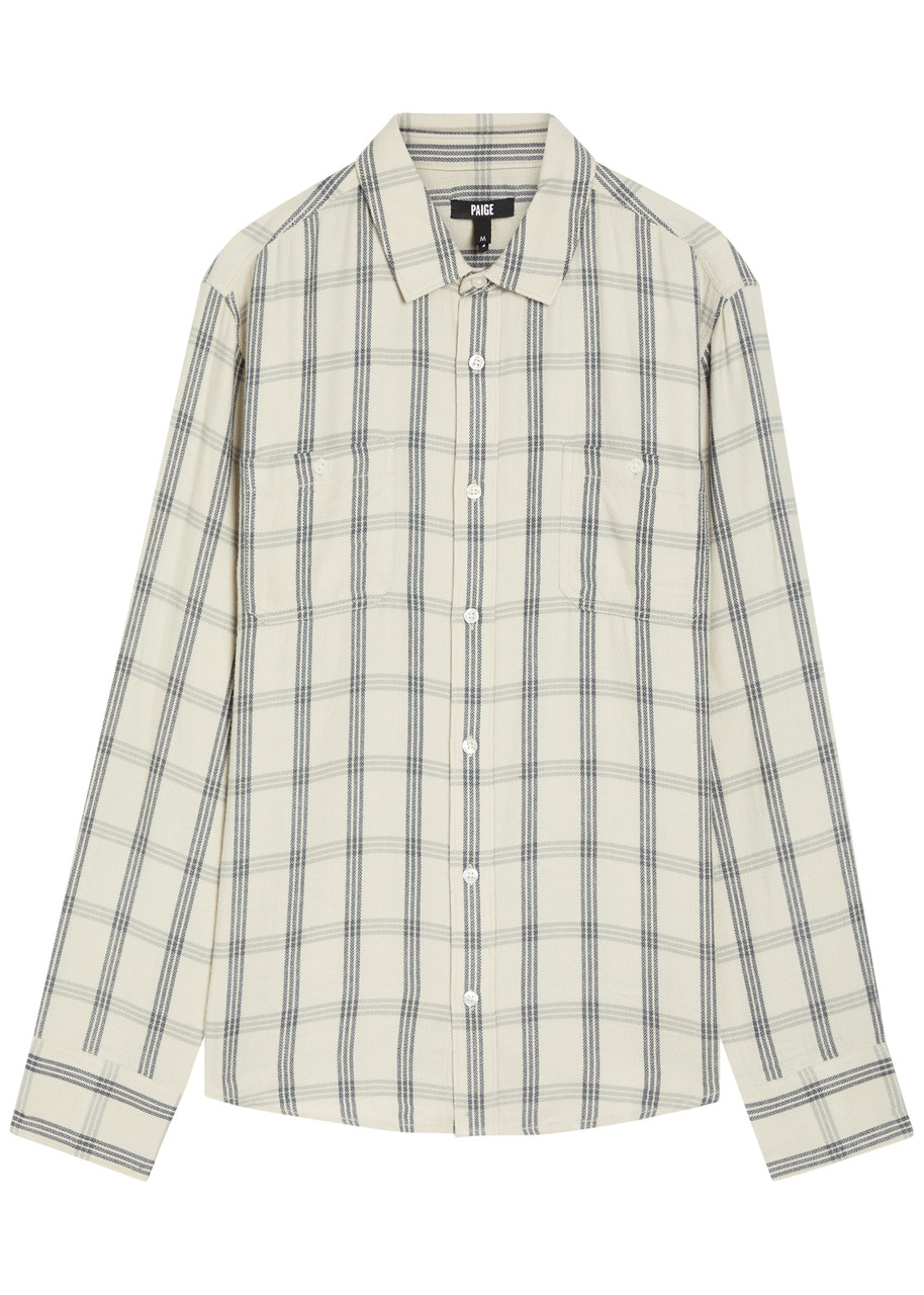 Paige Everett Checked Flannel Shirt – Blue