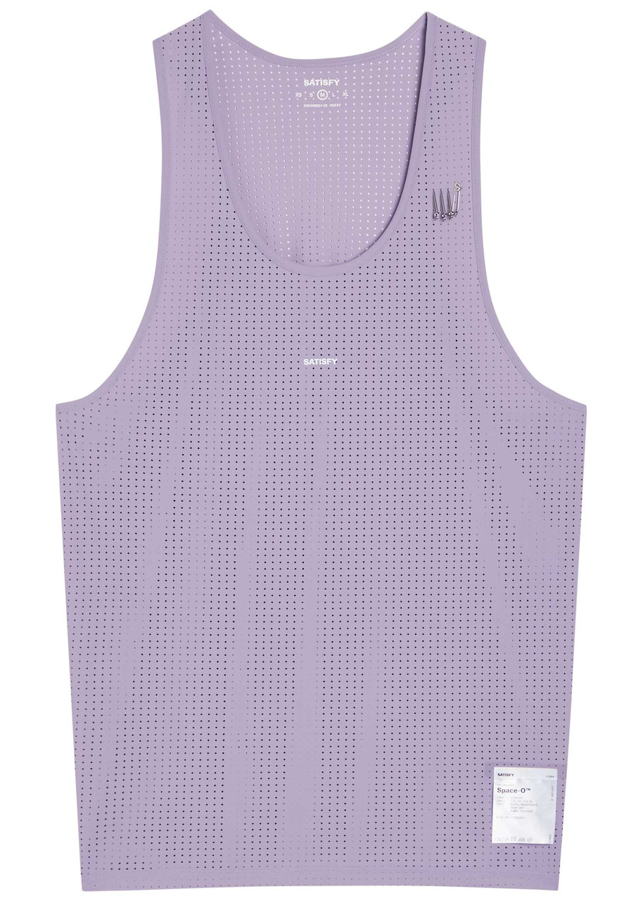 Satisfy Space-o Singlet Stretch-jersey Running Tank top – Purple Satisfy Space-o Singlet Stretch-jersey Running Tank top – Purple
