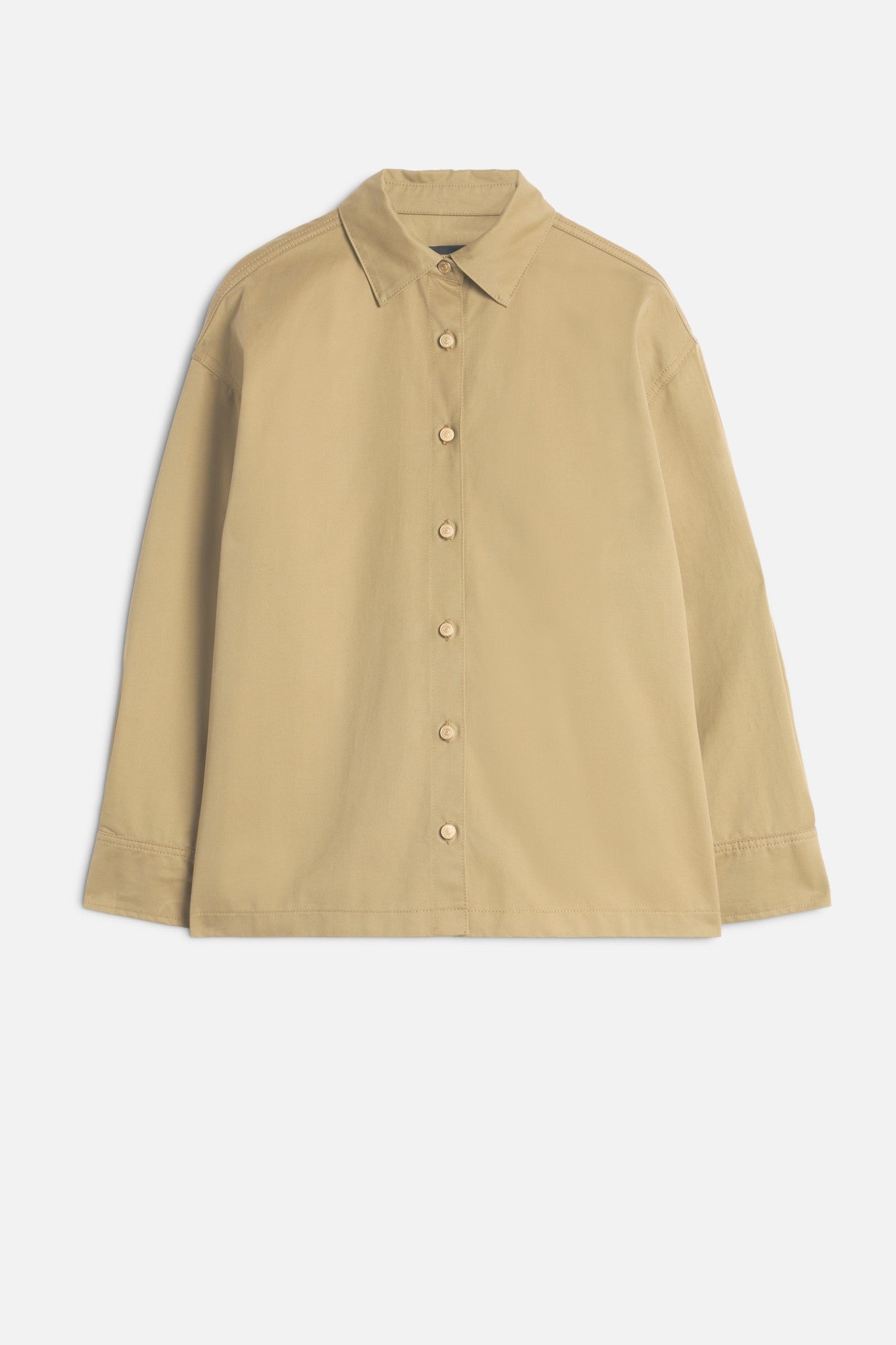 Comfort Twill Pleated Overshirt Comfort Twill Pleated Overshirt