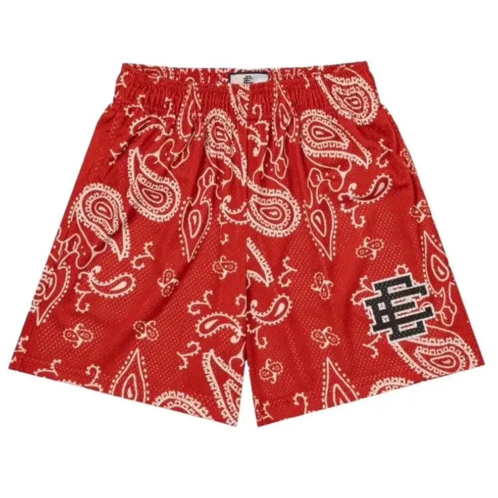 Eric Emanuel EE Basic Paisley Shorts Red White SS Eric Emanuel EE Basic Paisley Shorts Red White SS